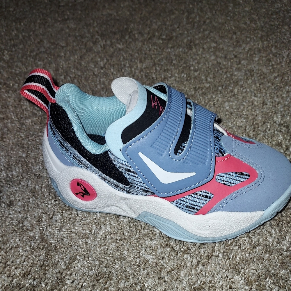 Kids Blue and Pink Sneakers
